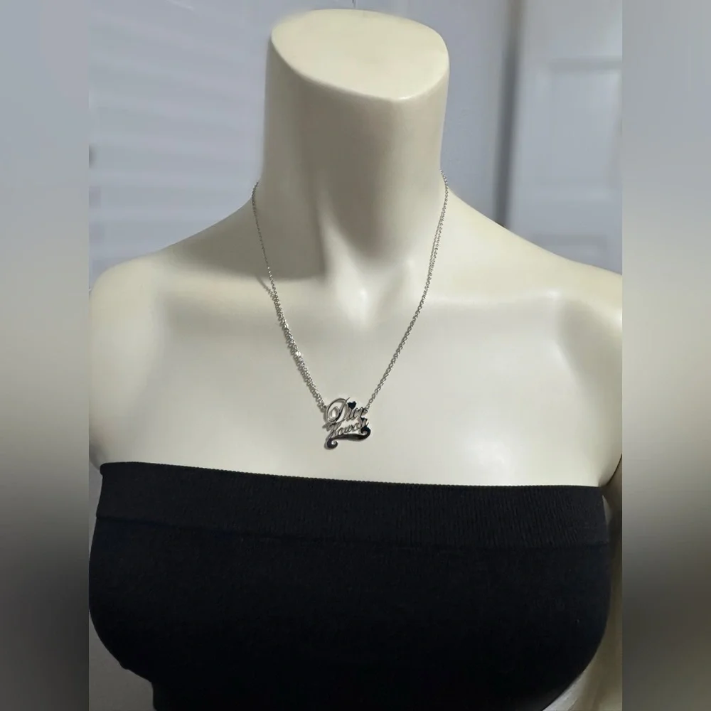 EUC Vintage Dior Silver Toned Necklace